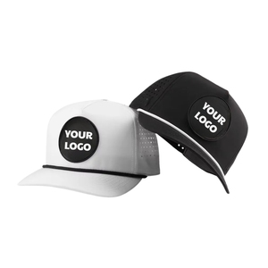 Gorra de Golf Personalizada OEM de Alto Rendimiento con Perforaciones Láser, Etiqueta Privada, Venta al por Mayor, Parche de Goma PVC con Logotipo Personalizado - Product Image 4