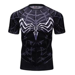 Camiseta Deportiva Unisex de Compresión, Manga Larga, Impresión 3D, Transpirable, Antibacteriana, Ecológica, con Logotipo Personalizado, para Gimnasio, Venta al Por Mayor - Product Image 3