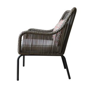 Ensemble de sièges de balcon en rotin moderne, résistant aux UV et à la décoloration, avec larges accoudoirs confortables pour hôtel, complexe hôtelier, café - Product Image 5