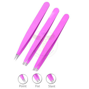 Juego de Pinzas para Cejas Profesionales de Acero Inoxidable, 3 Piezas, Juego de Pinzas Personalizables - Product Image 2