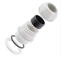 Passe-câble industriel noir en plastique Print Tech Solution HX, joint d'étanchéité IP68 PG7 PG9 PG13.5 PG21, connecteur de fixation de câble pour