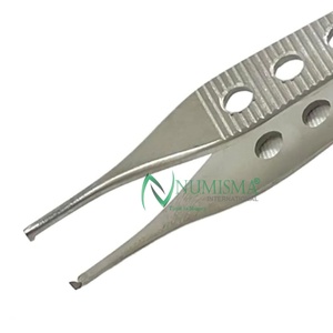 Pinces chirurgicales Adson en acier inoxydable, fines, droites, à pointe diamantée, micro-lissées, certifiées, pour usage manuel - Product Image 4