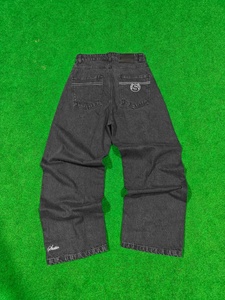 Fabricant de denim – Nouveau pantalon en jean pour homme, coupe droite, ample, uni, noir, blanc, en denim japonais brut avec liseré, modèle homme - Product Image 3