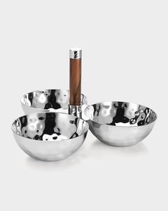 Bol de service en métal fait main avec motif feuille, bol décoratif poli pour servir les aliments, vaisselle de table, cadeau décoratif - Product Image 6
