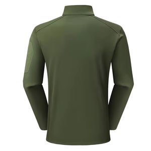 เสื้อยืดซิป 3/4 แขนยาวผู้ชาย แห้งเร็ว เป็นมิตรกับสิ่งแวดล้อม คอตั้ง สำหรับกิจกรรมกลางแจ้ง กีฬาฤดูร้อน ฟิตเนส ออกกำลังกาย พร้อมออกแบบลายตามสั่ง หลายขนาด - Product Image 2