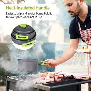 Ensemble de 9 ustensiles de cuisine de camping, kit de cuisson en plein air - Product Image 4