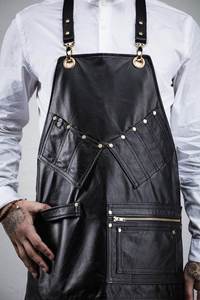 Veste de chef unisexe en coton à manches longues ou courtes, double boutonnage, uniforme de cuisine de restaurant, ensemble veste et toque de chef, coupe-vent et imperméable - Product Image 6