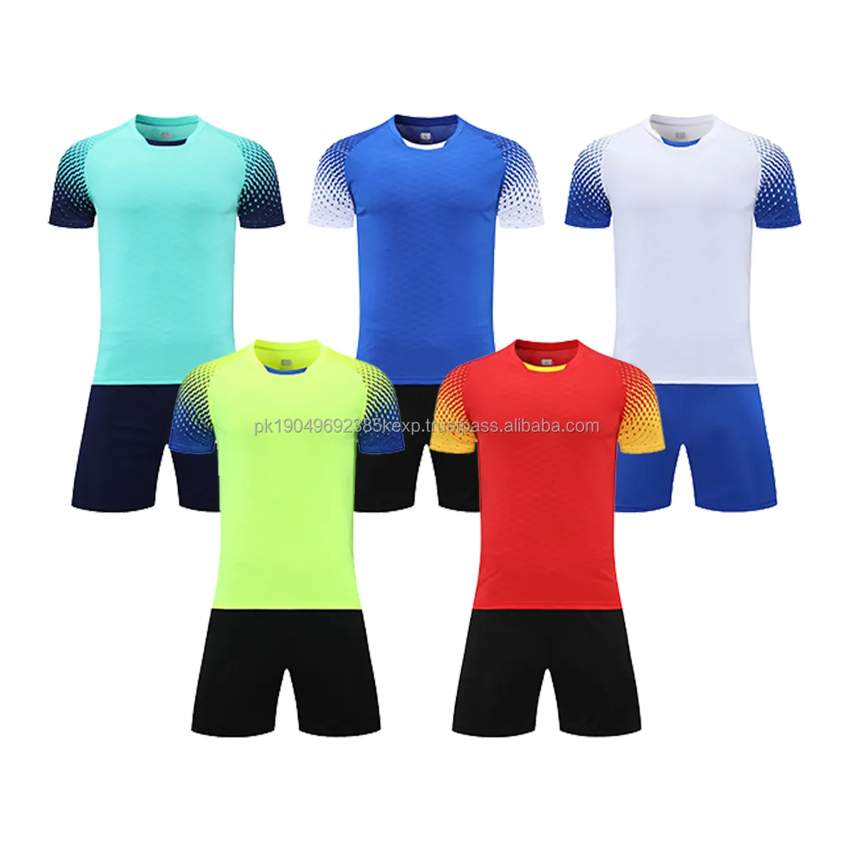 Shirts Thailand Soccer Uniform Kit Set Sublimated Top Sale New Design Training Football Soccer Jersey