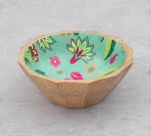 Bol en bois émaillé imprimé pour les occasions festives, idéal pour offrir en cadeau, bol décoratif émaillé imprimé pour restaurants et hôtels - Product Image 6