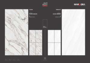 Dalle de porcelaine Super Gloss Endless 600x1200, grand format moderne, pour mur et sol, finition polie premium, qualité export. - Product Image 2