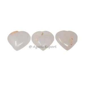 Cristaux naturels en gros meilleure qualité pierre naturelle haute brillance Labradorite forme de petit coeur gonflé à vendre au prix d'usine - Product Image 5