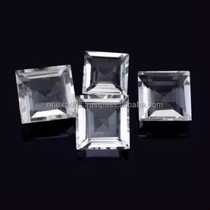 Piedra preciosa suelta de corte cuadrado facetado de cuarzo de cristal Natural de 8mm, piedra semipreciosa de la mejor calidad para la fabricación de joyas, el precio más bajo - Product Image 2