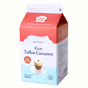Vente en gros pour la vente au détail et la fabrication : Crème non laitière pour boissons, crème dessert au caramel, 500g, OEM/ODM, HALAL, expédition directe mondiale - Product Image 1