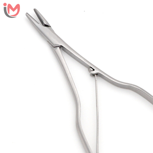 Porte-aiguille TC courbé en acier inoxydable, 16 cm (6 1/4 po), manuel, réutilisable, instruments chirurgicaux dentaires, services OEM, le plus vendu - Product Image 4