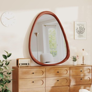 Teak Wood wooden wall mirrors and mirror <b>frames</b> OEM Custom Wholesale | Aqdus Saleem India - Product Image 4