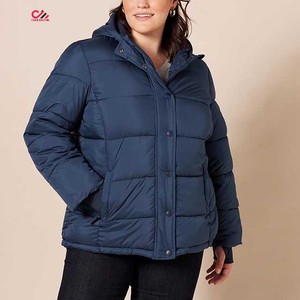 Fashion <b>Women</b> Puffer Jacket Windproof Breathable Comfortable Outerwear Long Padded Cotton Filled Puffer Jackets - Product Image 3