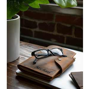 Durable Smell Proof Heavy Duty Protection Office Leather Notebook Cover Case <b>A5</b> Refillable Journal Case Holder for Professionals - Product Image 6