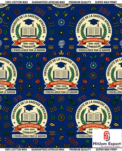 Custom African Wax Print Fabric Manufacturer University Anniversary Convention Uniform Celebration Textile Supplier OEM ODM - Product Image 3