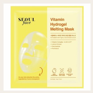 Mascarilla facial de hidrogel con vitamina C Dermal Skin Care Dermal Seoul 34g, productos para el cuidado de la piel con vitamina C, mascarilla facial de hidrogel Dermal 34g - Product Image 4