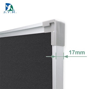 Tablero de notas de tela de terciopelo negro con borde de aluminio para organización y exhibición en la oficina - Product Image 2