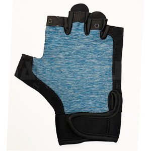 Gants de musculation professionnels bleus et noirs avec rembourrage amélioré de la paume |   Poignée antidérapante de qualité supérieure pour un équipement de musculation ultime - Product Image 5