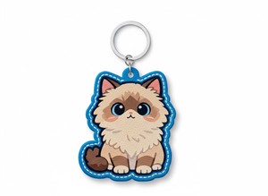 พวงกุญแจส่งเสริมการขายน้ำหนักเบาหนัง PU ลายการ์ตูนสั่งทำได้ - Product Image 6