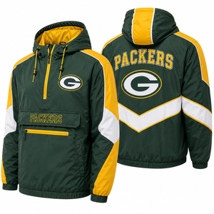 Custom Team Anorak Windbreaker <b>Jacket</b> Embroidered Front Back Logo Hooded <b>Waterproof</b> Men Wholesale OEMs Streetwear Apparel Supply - Product Image 2