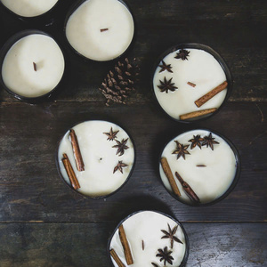 Velas de Cáscara de Coco Premium, Ecológicas, de Cera de Soja, Aromaterapia Premium, Paquete al por Mayor, Exportación de Fábrica - Product Image 2