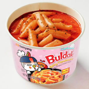 Plat coréen instantané le plus vendu, nourriture de rue authentique, Samyang Buldak Carbonara, saveur poulet épicé, Topokki 179g, meilleure qualité - Product Image 6