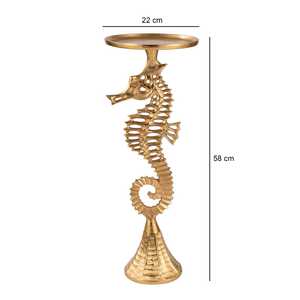 Limited Edition Antique Seahorse Pedestal <b>Console</b> <b>Table</b> Coastal Design Handmade Living Room Furniture Entryway Decor - Product Image 5