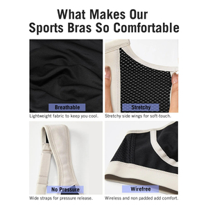 Sujetadores deportivos para mujer al por mayor con logo impreso digitalmente, top corto, leggings de fitness y chaleco con espalda hermosa - Product Image 5