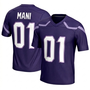 Maillots de football des États-Unis imprimés – 0 Gibbs, 97 Hutchinson, 16 Jared Goff, 14 St Brown, 20 Sanders, 58 Sewell, 5 Montgomery – Respirants pour hommes - Product Image 4