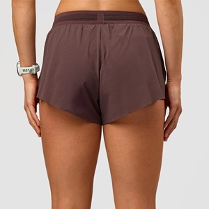 Shorts de sport pour femmes en denim polyester, respirants, à séchage rapide, écologiques, sans poches, pour la musculation - Product Image 4