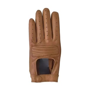 Leather <b>Driving</b> <b>Gloves</b> Full Finger Breathable Non-Slip Adjustable Wrist Strap Male Touchscreen Compatible Winter All Seasons - Product Image 3