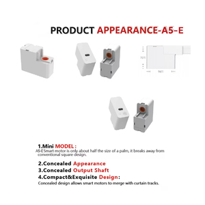 A5-E TUYA Zigbee Mini Modern Motorized <strong>Curtain</strong> <strong>Motor</strong> Aluminum Alloy 1.8Nm 80kg Capacity OEM <strong>Curtain</strong> <strong>Motor</strong> <strong>for</strong> Hotel - Product Image 3