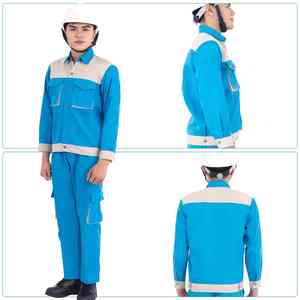 Tela de sarga resistente para ropa de trabajo duradera para la construcción, ingeniería y seguridad de los trabajadores de fábrica, uniforme industrial. - Product Image 1