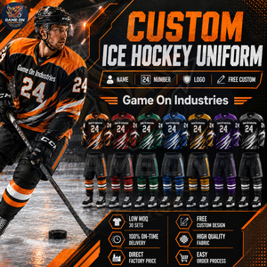2026 Sublimated Ice Hockey Jersey Pants Complete Kit Custom Team Sports Apparel Breathable High Quality Moisture Wicking Adults - Product Image 4