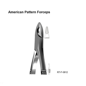 Forceps d'extraction dentaire manuels ergonomiques en acier inoxydable, modèle américain, certifiés CE par Roboz Tech Pakistan - Product Image 3