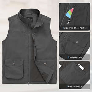Premium Quality Men Canvas <b>Vest</b> Luxury Finish Style Waistcoat Custom Logo Tailored Fit Sleeveless Top For Casual Outfits Layer - Product Image 3