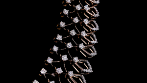 Collar de Plata de Ley con Diamantes Cultivados en Laboratorio y Diseño de Hoja Marquise para Novia |   Regalo de Aniversario de Compromiso, Chapado en Oro Rosa para Boda - Product Image 6