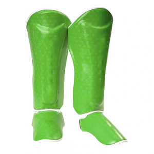 Protège-tibias de boxe unisexe en PU écologique, épaisseur 1 cm, résistants à l'usure, équipement de protection pour l'entraînement aux arts martiaux - Product Image 5