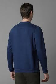 Sweat-shirt pour homme en coton respirant avec fermeture éclair Bio, teintures non toxiques, sweat-shirt uni durable, marque éco-responsable - Product Image 3