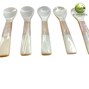 Cuchara Premium de Nácar con Mango de Madera, Cuchara Artesanal de Concha, Utensilio de Cocina Ecológico, Venta al por Mayor - Product Image 1
