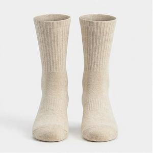 Merino <b>Wool</b> <b>Socks</b> Men Cushioned Mid Calf Moisture Wicking Hiking Outdoor Activities Breathable Warm Thermal Fit Customized Color - Product Image 1