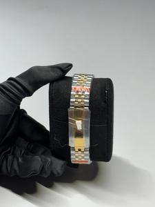 Reloj de Lujo Shyona de Alta Calidad para Uso Diario, Correa de Acero Inoxidable, Caja con Diamantes, Pantalla Dual, Esfera de Cristal, Cuarzo Mixto - Product Image 2