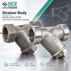 Corps de filtre ASTM A351 CF3M moulé par investissement à la cire perdue, usinage CNC, ASTM A743 WCB CF8M CF8 SS304 SS316 CA15 High CAST - Product Image 1