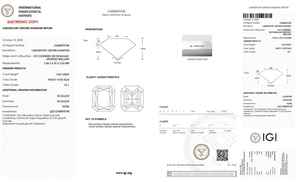 Diamant de laboratoire de 8,5 carats, taille radiant, bleu vif fantaisie, certifié IGI, clarté VS, diamant cultivé en laboratoire, diamant non monté - Product Image 2