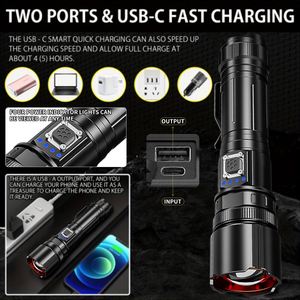 CITICITY Tactical Flashlight <b>Rechargeable</b> 1000+ Lumens <b>LED</b> with 5 Modes & Zoomable IP44 Waterproof Portable for Outdoors - Product Image 4
