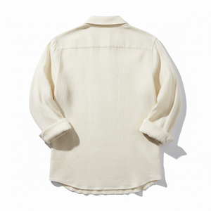 เสื้อเชิ้ตแขนสั้นผู้ชาย ผ้าเจอร์ซีย์คอตตอน 100% ระบายอากาศได้ดี น้ำหนัก 220 กรัม ทรงปกติ คอวี ติดกระดุม ปักลายเรียบง่าย สำหรับฤดูร้อน สวมใส่สบาย - Product Image 2