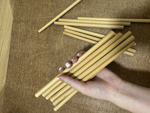 หลอดดูดทำจากไม้ไผ่มีสไตล์และเป็นหลอดธรรมชาติสำหรับงานปาร์ตี้ในราคาที่ดีที่สุด-ดอกบัวสีน้ำเงินจากเวียดนาม - Product Image 6